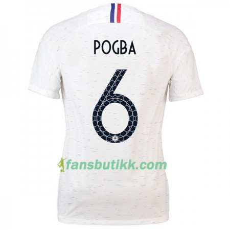 Fotball-VM 2018 Frankrike drakt Pogba 6 Dame Bortetrøye